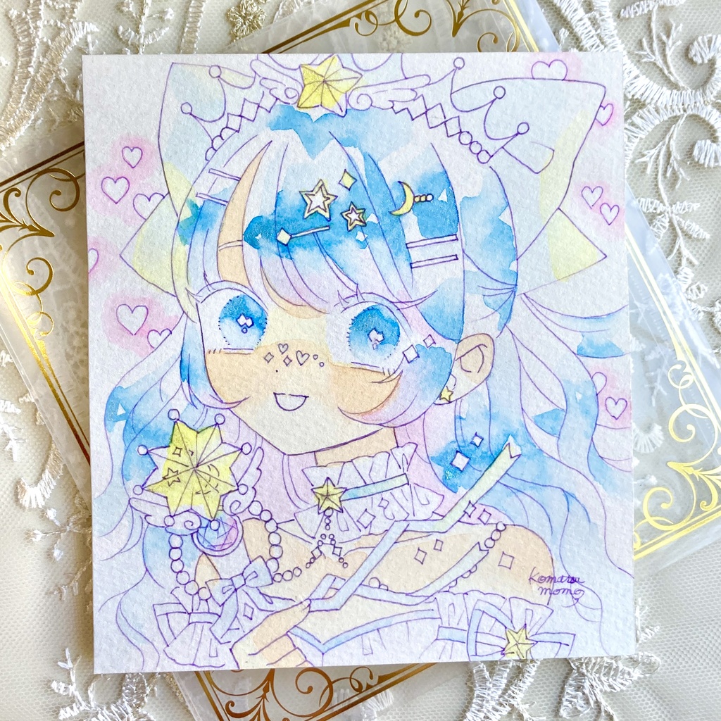 【ドローイング】魔法少女_ターコイズ