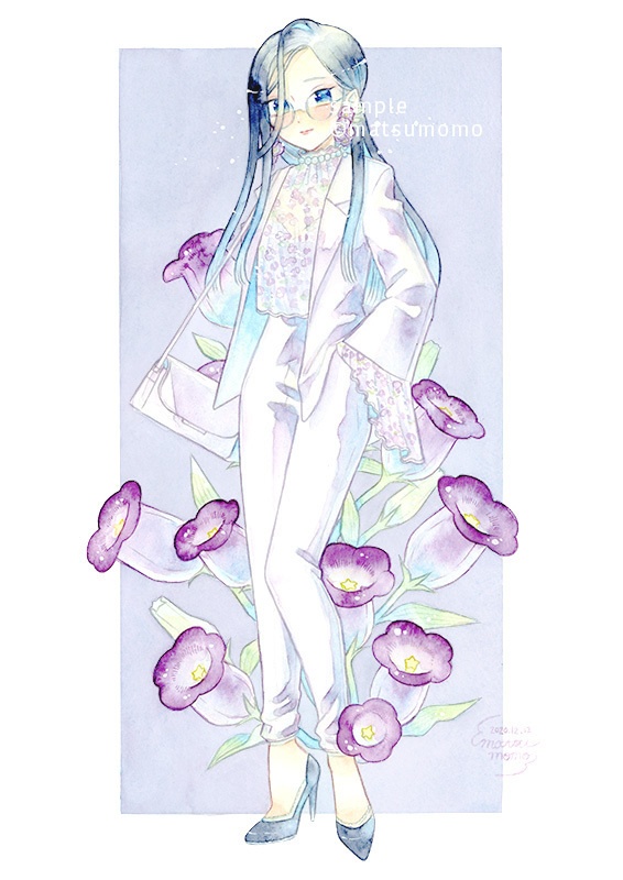 【原画】ラベンダー/風鈴草