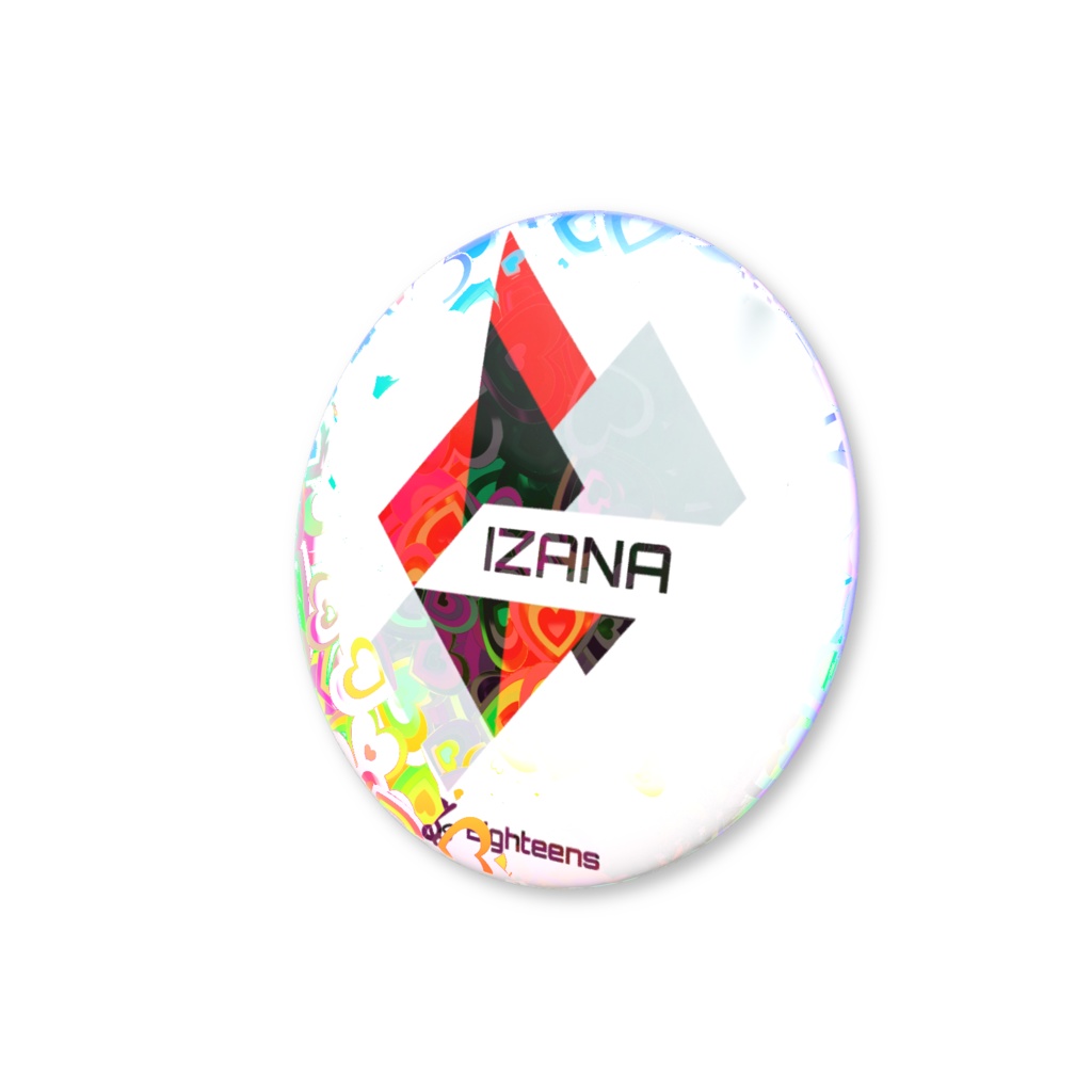 18s イザナロゴ キラハート缶バッチ