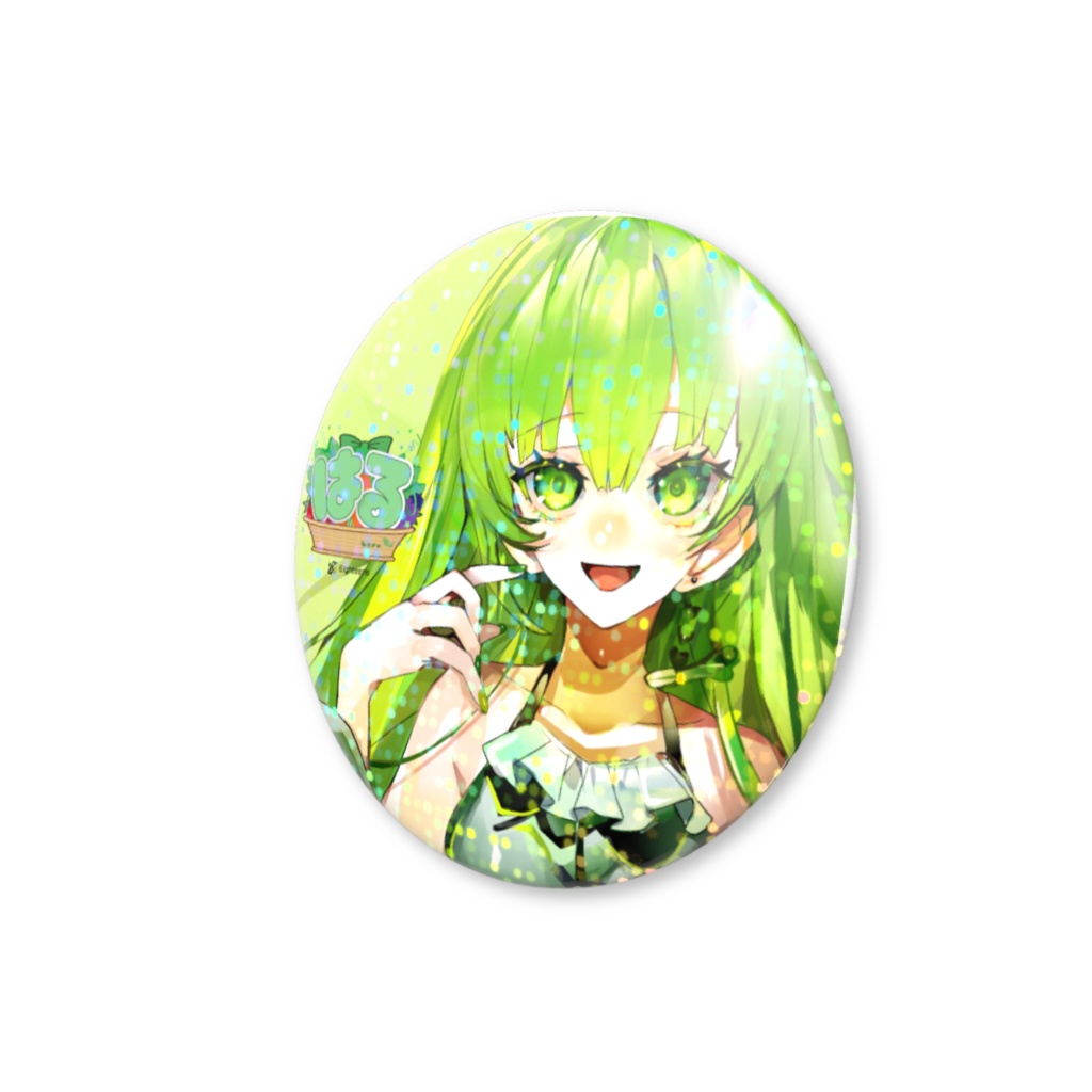 18s はる(新ver) 立ち絵ホロ缶バッチ