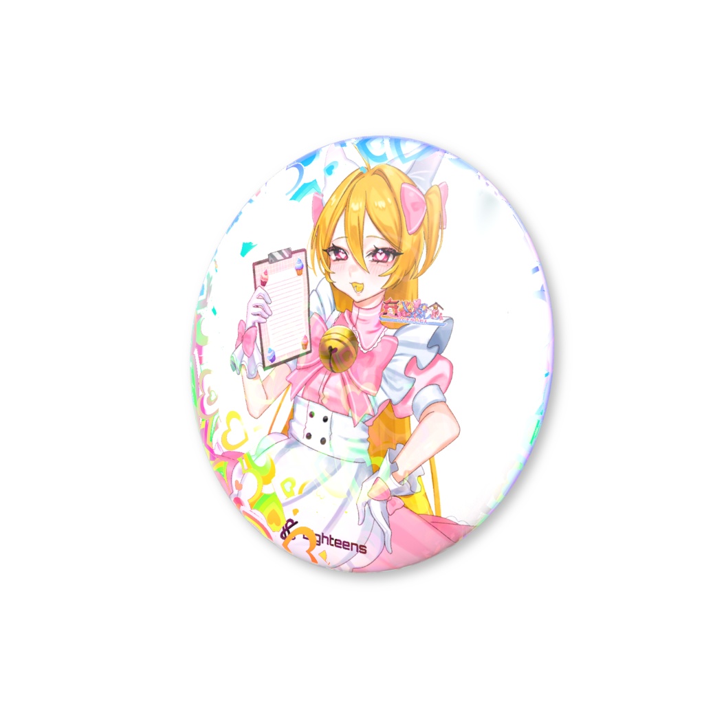 18s付喪概念ホロ缶バッジ(メイドVer)