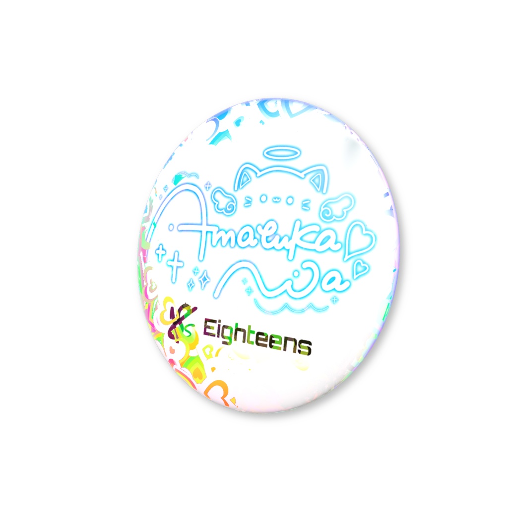 18s天使のあロゴ缶バッチ