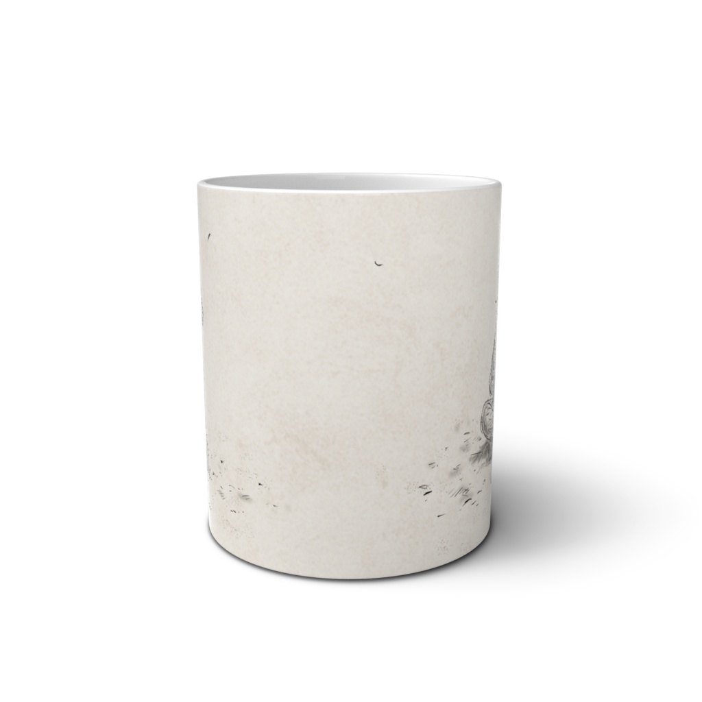 ほり続けた男 マグカップ(青年と老人)