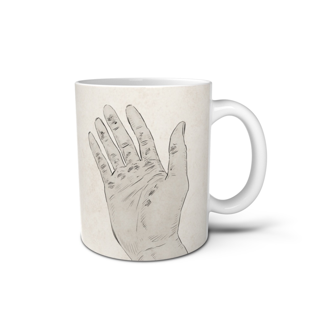 ほり続けた男 マグカップ（手）