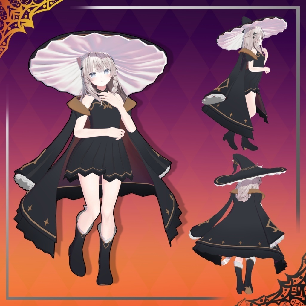 女性アバター向け衣装『Formal witch coat』 - By Luce / CP25
