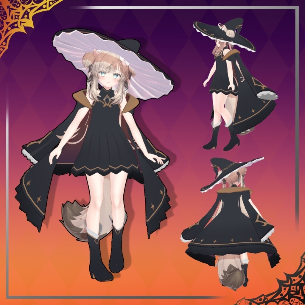 女性アバター向け衣装『Formal witch coat』 - By Luce / CP25
