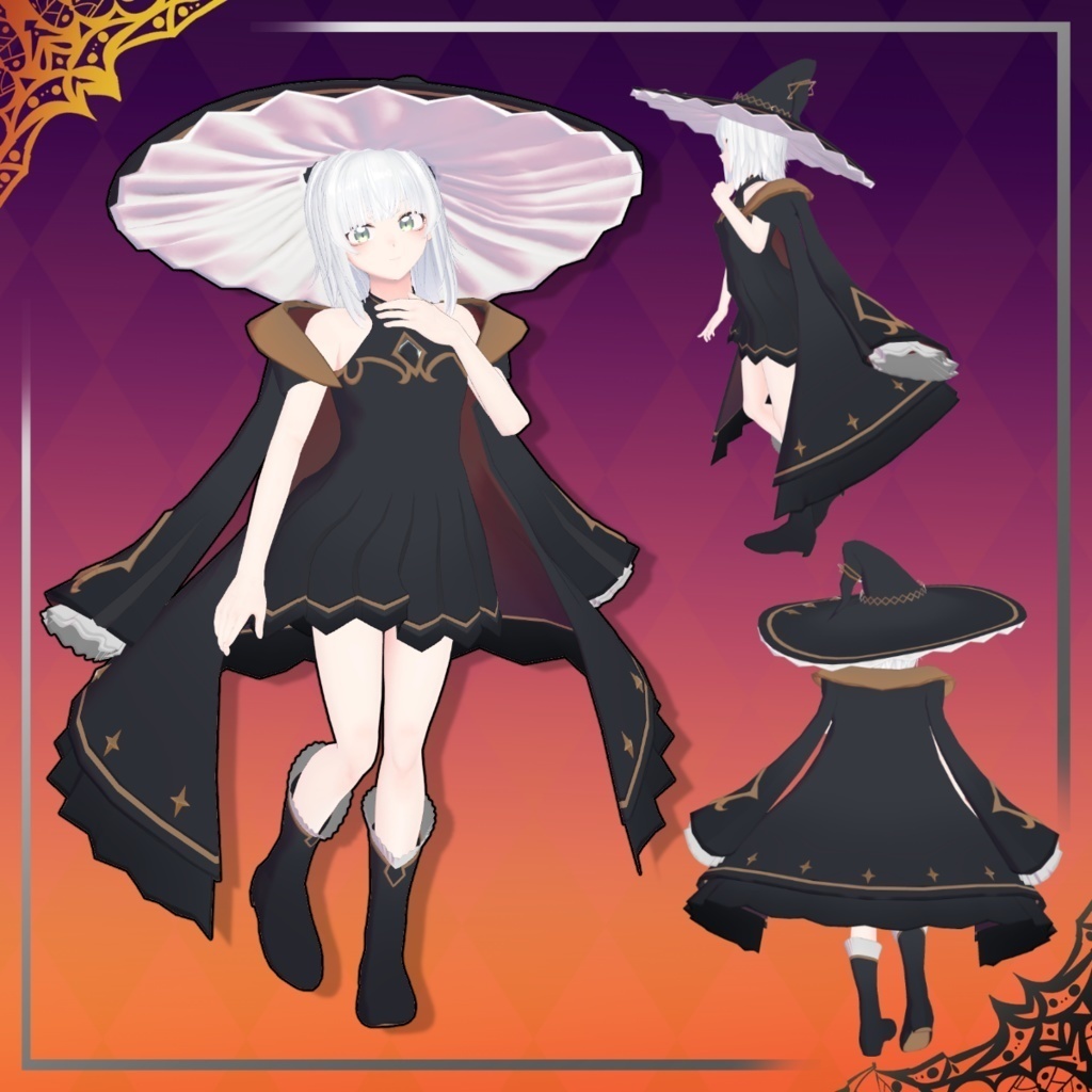 女性アバター向け衣装『Formal witch coat』 - By Luce / CP25