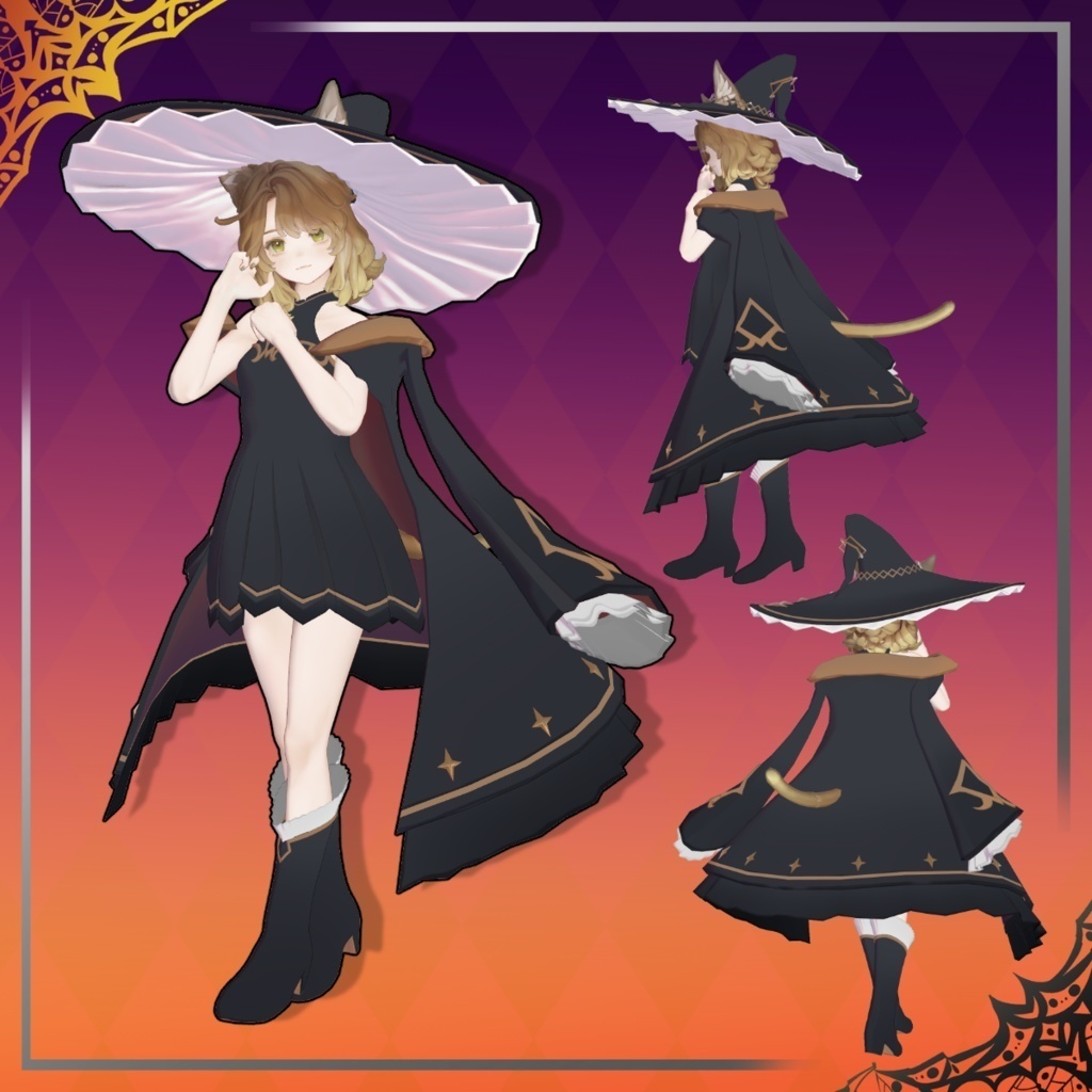 女性アバター向け衣装『Formal witch coat』 - By Luce / CP25
