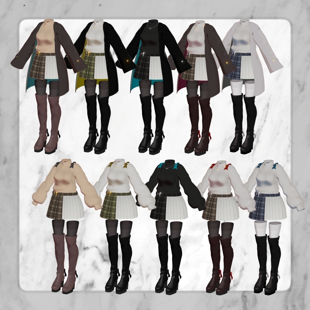 女性アバター向け衣装『Chalnoa』 - By しめ次郎 / CP24