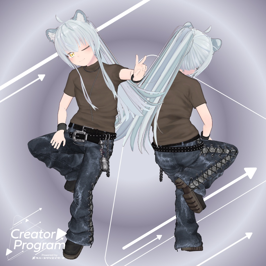 アバター向け衣装『DustyLaceUp』 - By imya / CP7