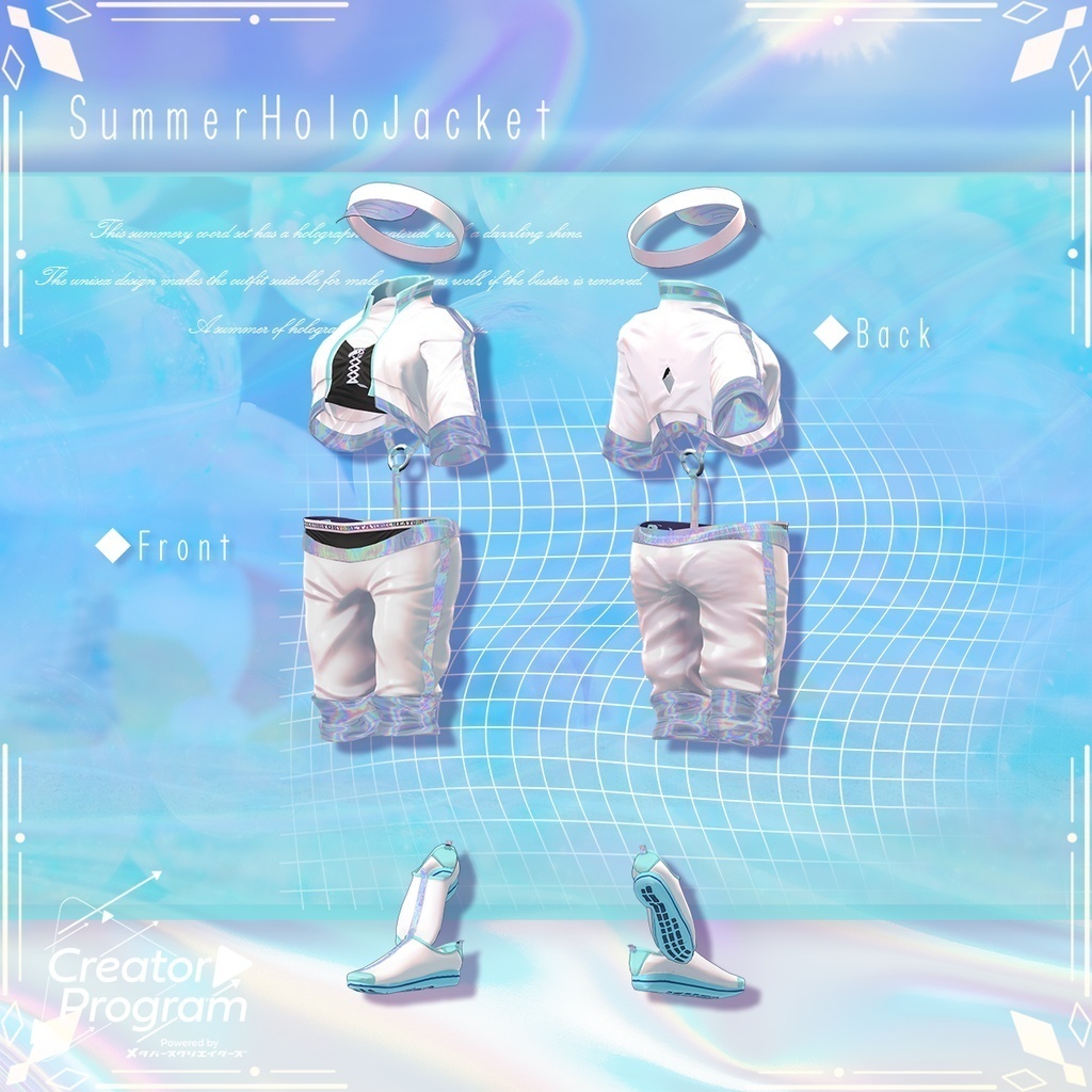 アバター向け衣装『SummerHoloJacket』 - By 伊ノ本カズラ / CP4