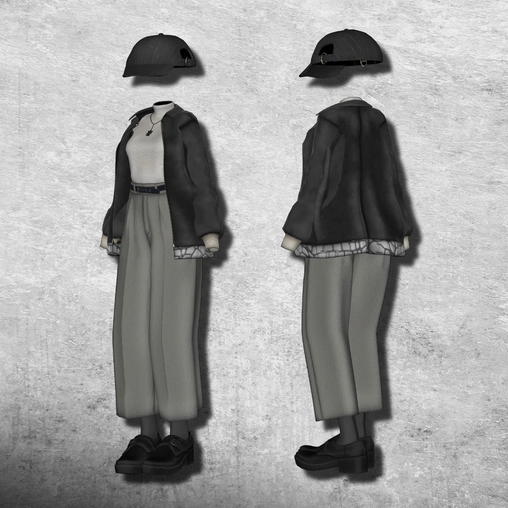 アバター向け衣装『City winter street Coordination』 - By とかげはうす / CP32