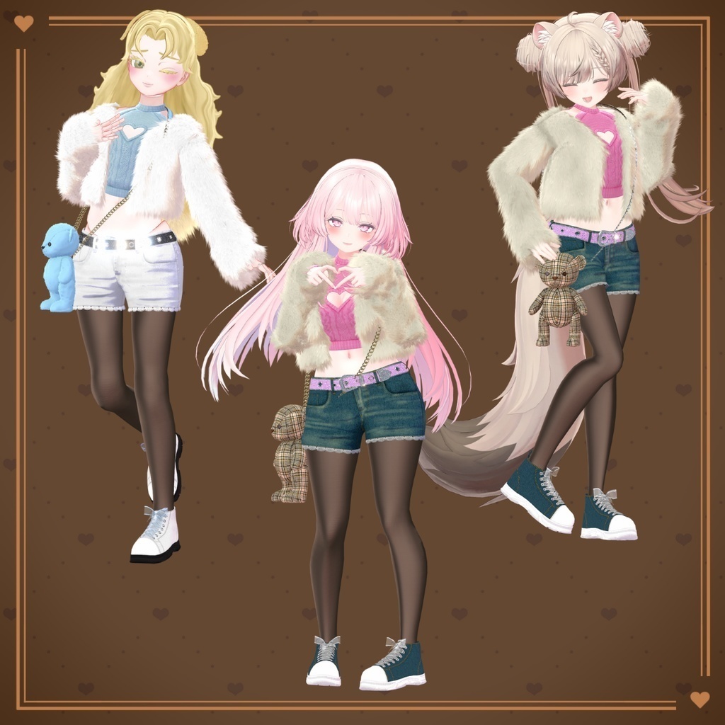 アバター向け衣装『SugarDripFuzzy』 - By 仲澤詩音 / CP33