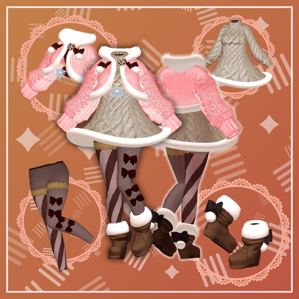 アバター向け衣装『Bonbonamour』 - By DEMITASS-KUN / CP2