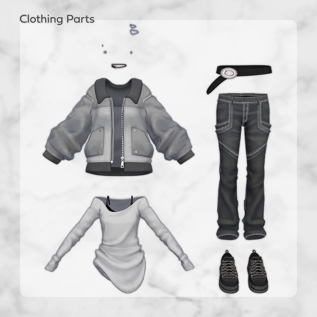 オリジナル3Dモデル『弥凪(ミナギ)』 #弥凪3D #Minagi3D / AC2