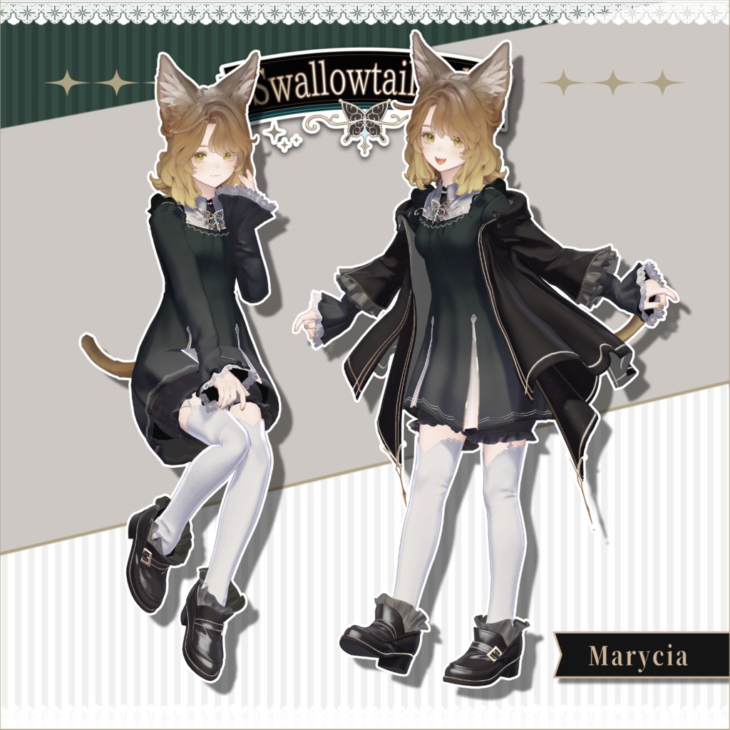 女性アバター向け衣装『SwallowtailDoll』 - By 羅夢氷 / CP22