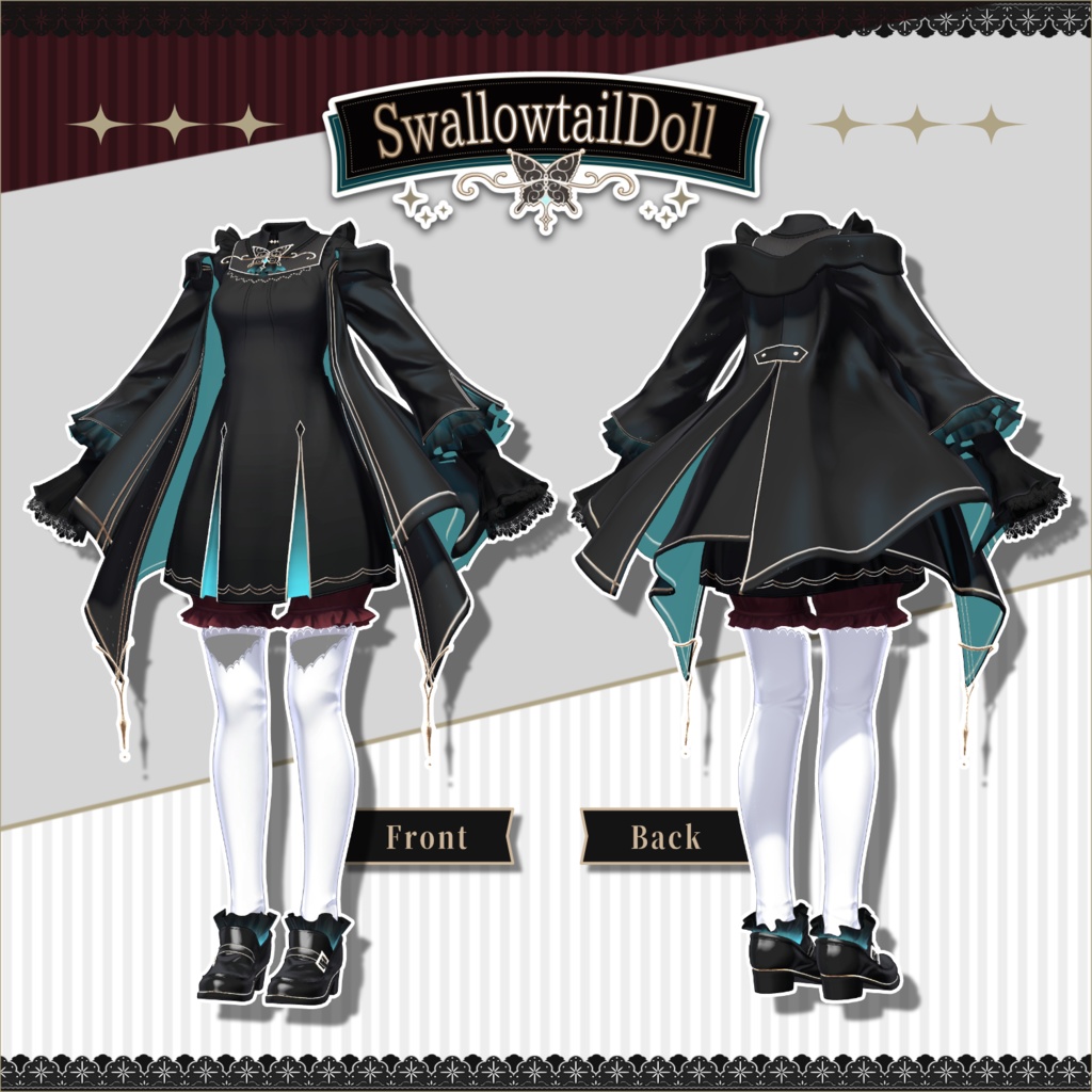 女性アバター向け衣装『SwallowtailDoll』 - By 羅夢氷 / CP22