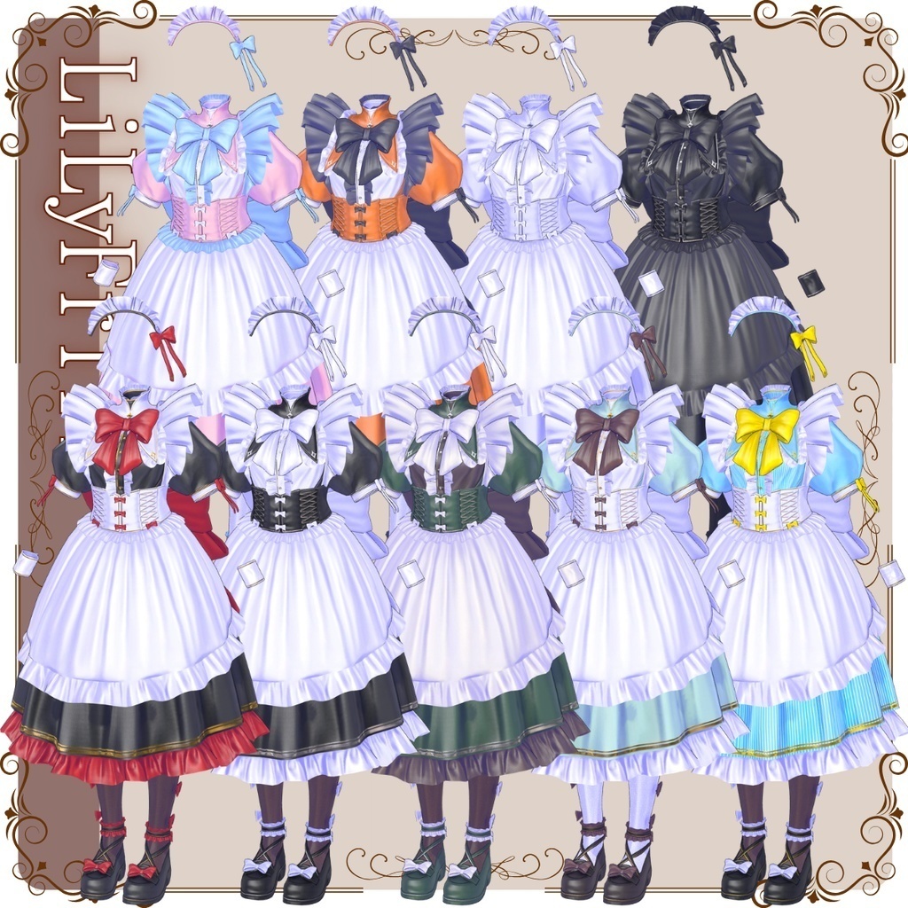 女性アバター向け衣装『リリィフリル』 - By よねぐり/ CP31