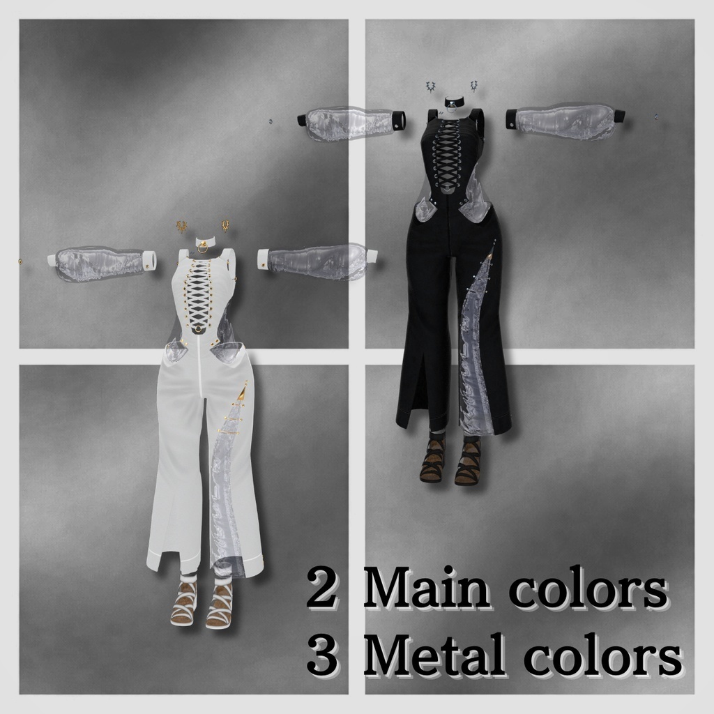 女性アバター向け衣装『Die Night_siren 』 - By とかげはうす / CP32