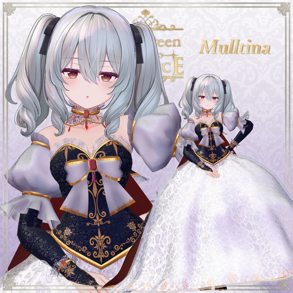 女性アバター向け衣装『Queen of Elegance』 - By ヴォッドリース/ CP39