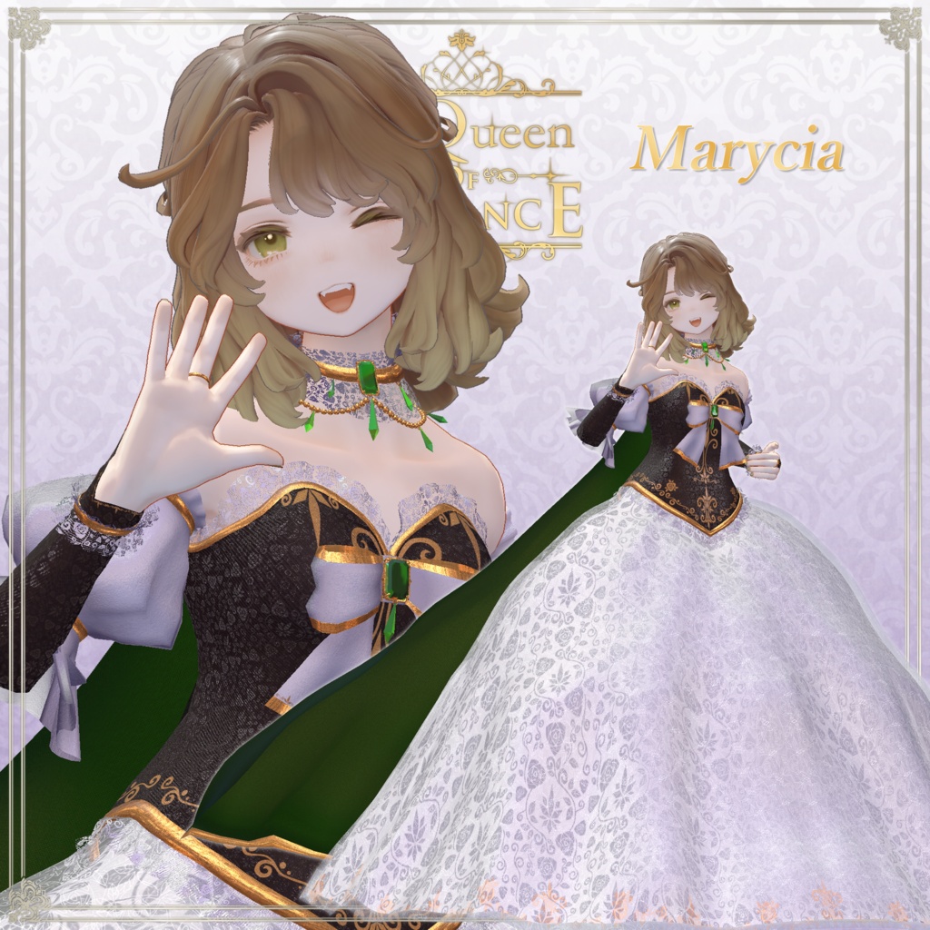 女性アバター向け衣装『Queen of Elegance』 - By ヴォッドリース/ CP39