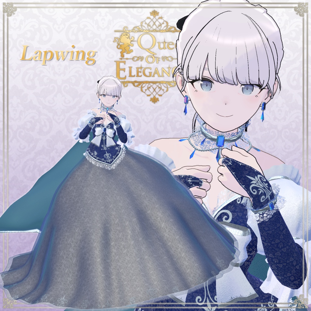 女性アバター向け衣装『Queen of Elegance』 - By ヴォッドリース/ CP39