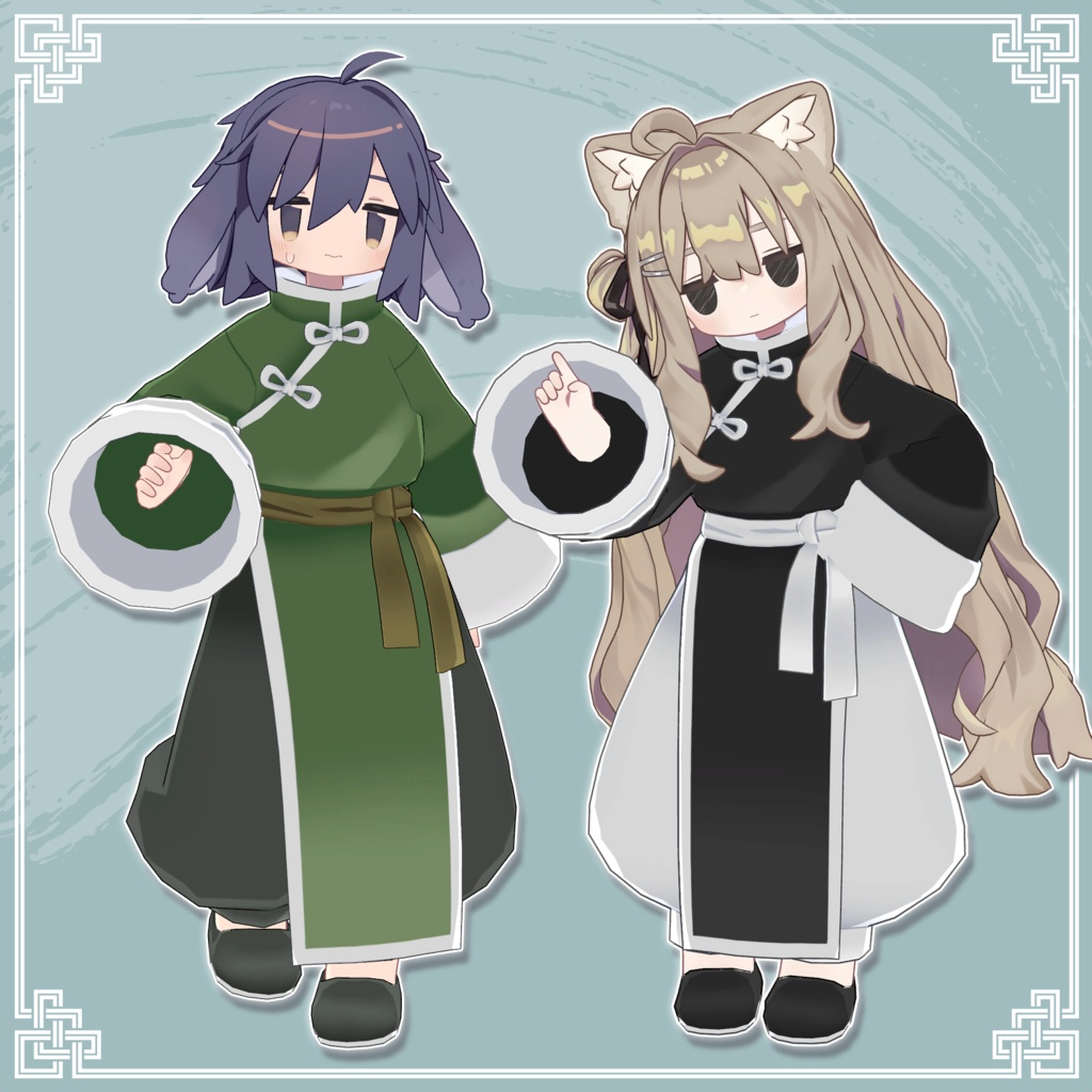 【✨期間限定セール中✨】女性アバター向け衣装『師父長袍』 - By バーチャル餓狼ロロミ / CP3