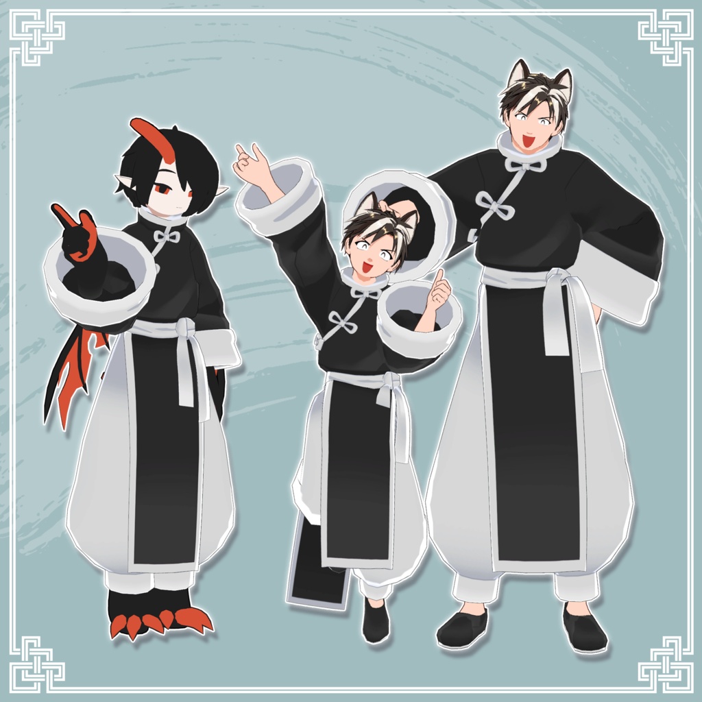 【✨期間限定セール中✨】女性アバター向け衣装『師父長袍』 - By バーチャル餓狼ロロミ / CP3