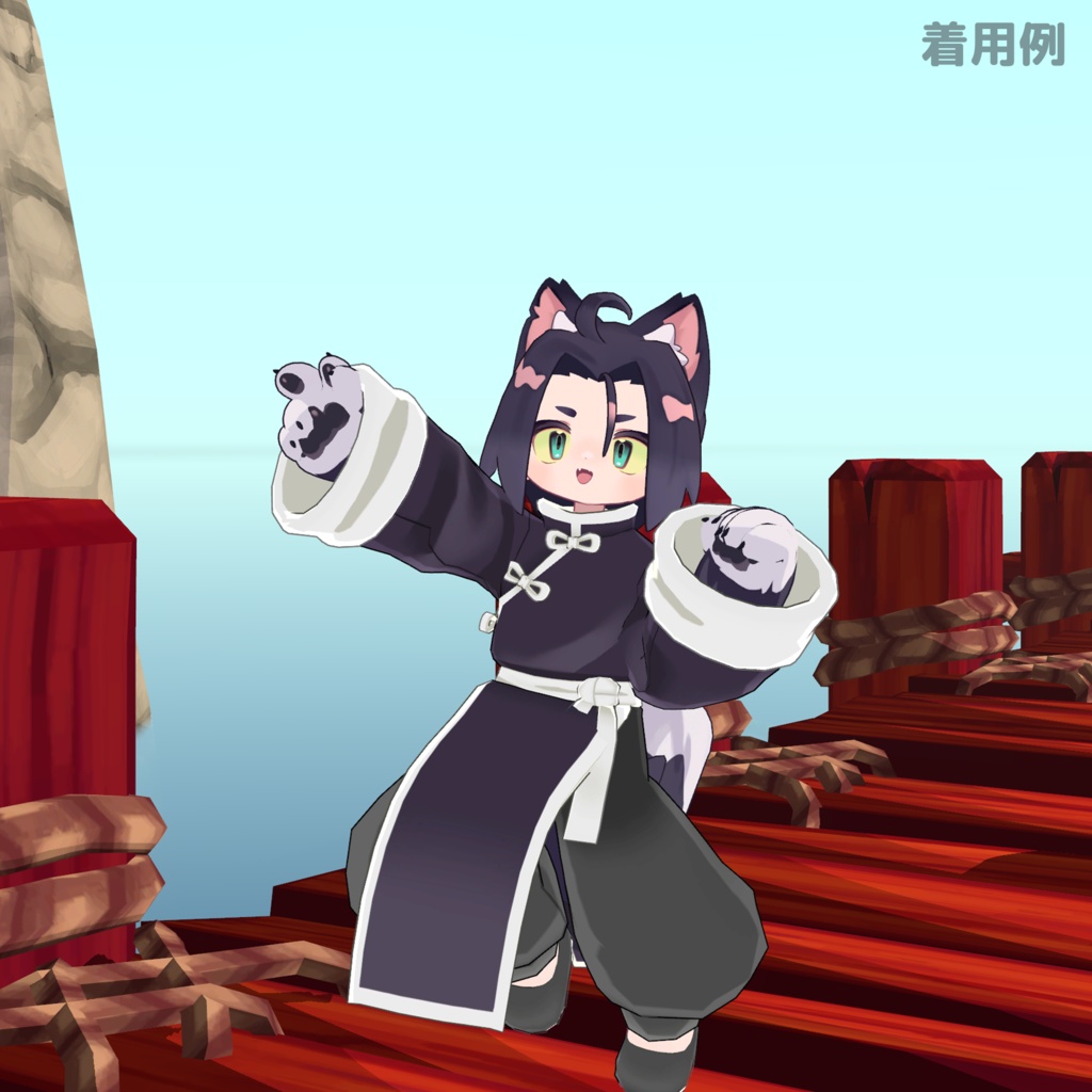 【✨期間限定セール中✨】女性アバター向け衣装『師父長袍』 - By バーチャル餓狼ロロミ / CP3