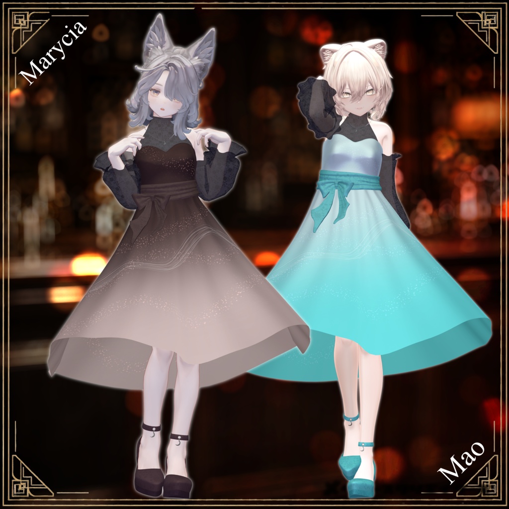 【✨期間限定セール中✨】女性アバター向け衣装『 MoonlitCocktail』 - By kg13 / CP59