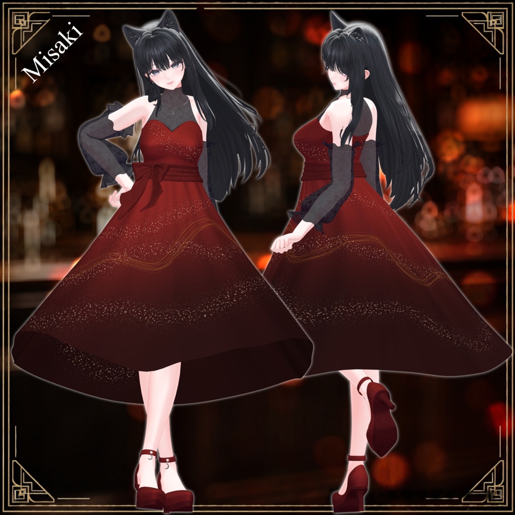 【✨期間限定セール中✨】女性アバター向け衣装『 MoonlitCocktail』 - By kg13 / CP59
