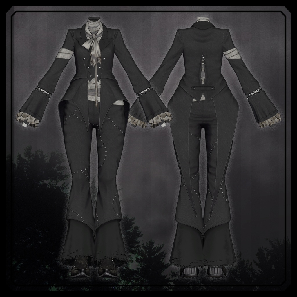 【✨期間限定セール中✨】女性アバター向け衣装『Unburied Tailcoat』 - By imya / CP7