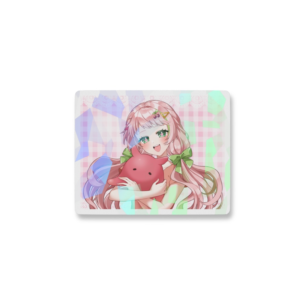 スマホステッカー🌸🍒(ホログラム仕様)