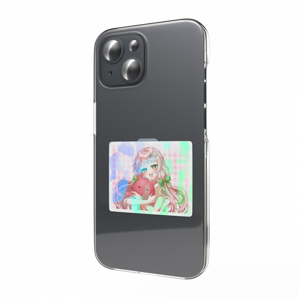 スマホステッカー🌸🍒（ホログラム仕様）