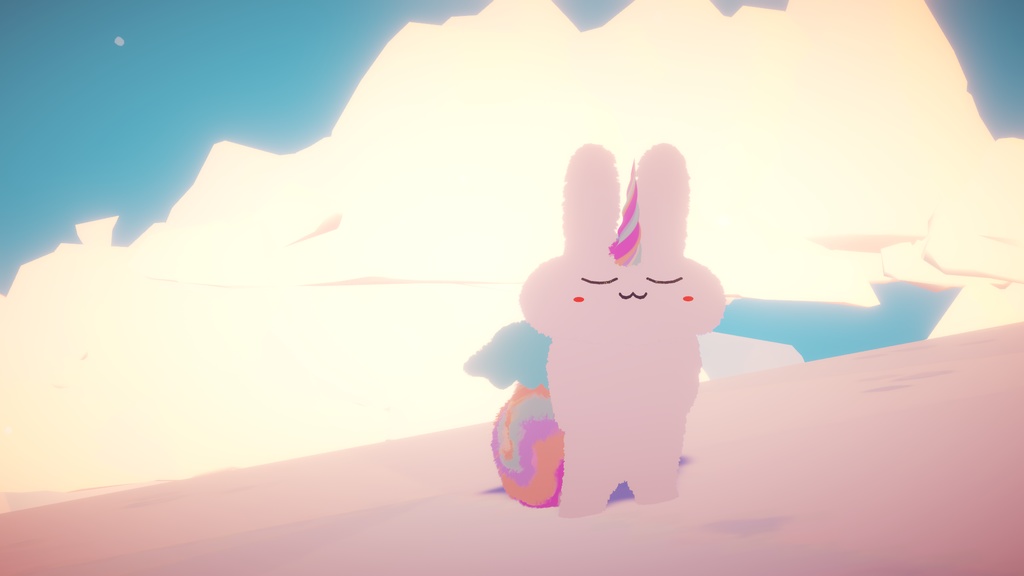 【オリジナル3Dモデル】ユニコーン3点セット(角 / 羽 / しっぽ ) VRChat想定【MA対応】