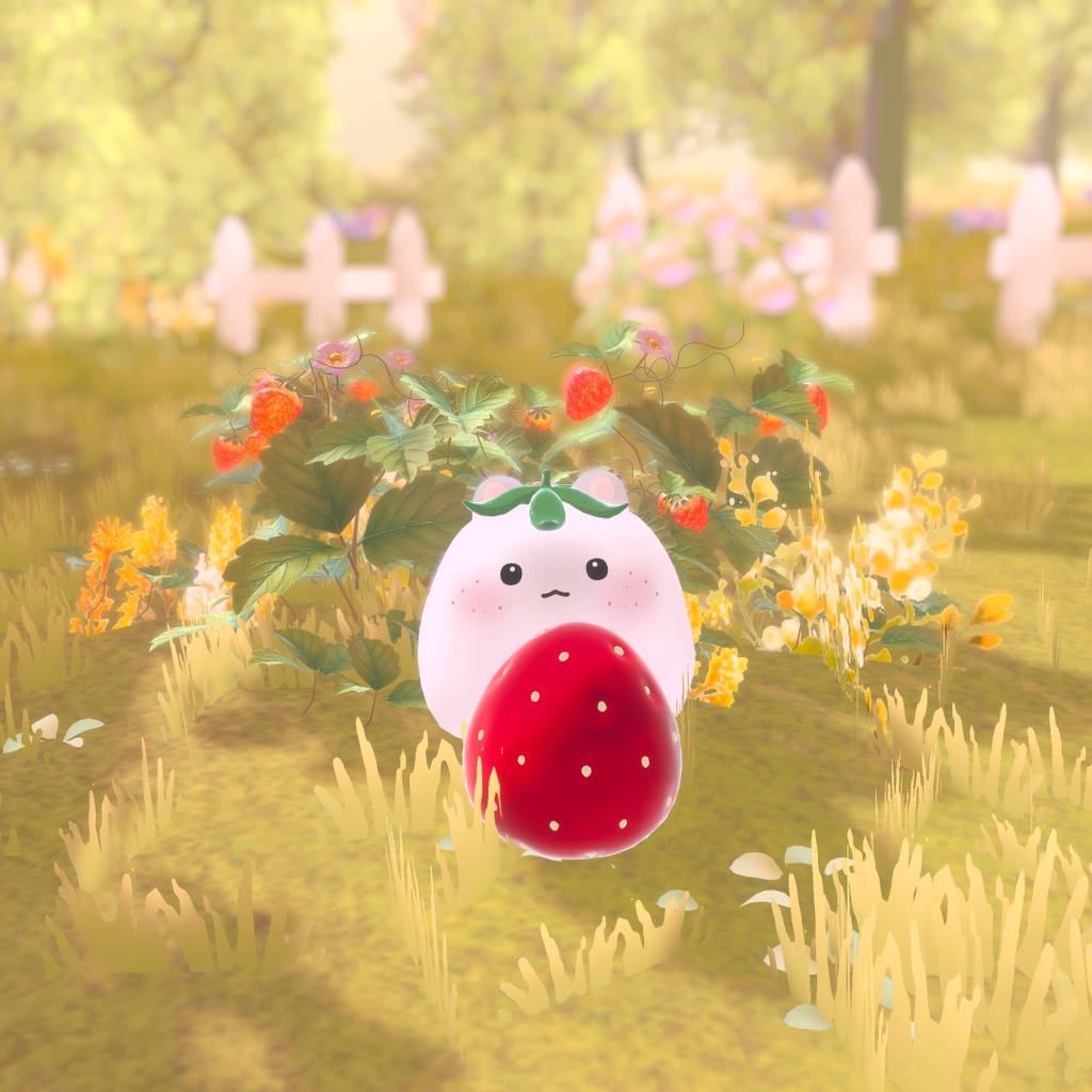 【はむ対応】食べられるいちご🍓そばかすテクスチャ付き【VRChat】