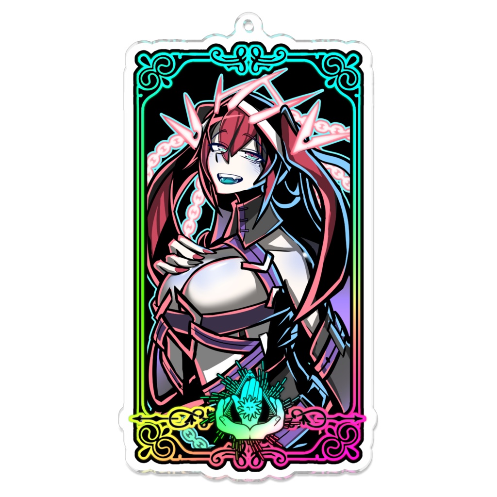 県境なき墓石教団アクリルキーホルダー　【アイリス】