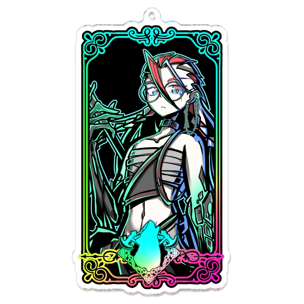 県境なき墓石教団アクリルキーホルダー　【如月】