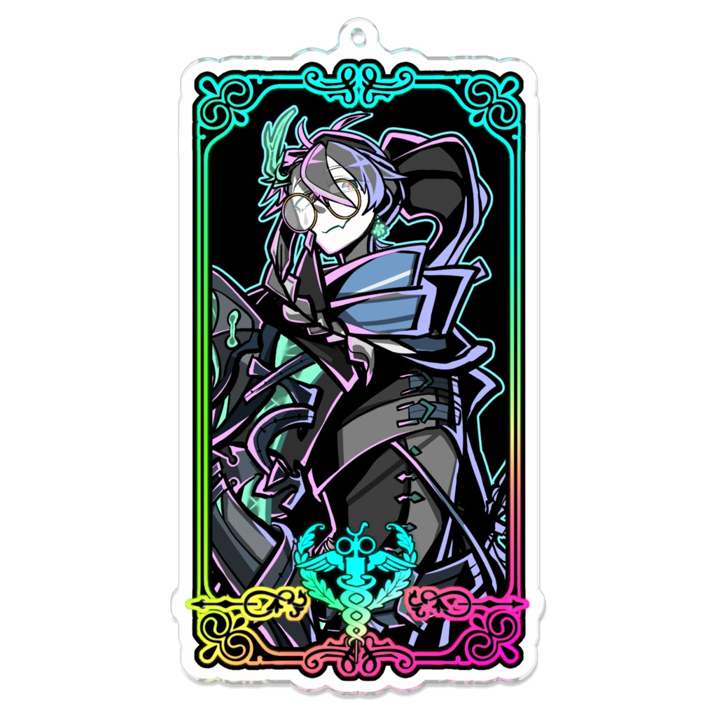 県境なき墓石教団アクリルキーホルダー　【夜神】