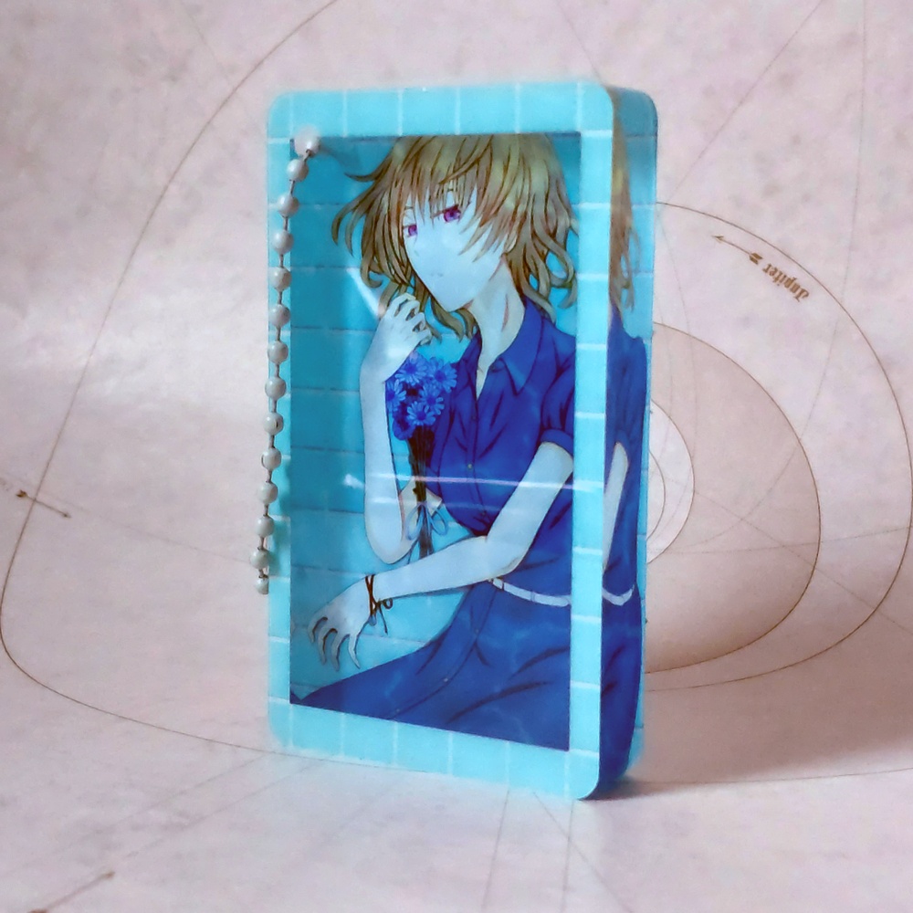 「𝘊𝘪𝘤𝘩𝘰𝘳𝘪𝘶𝘮 𝘪𝘯𝘵𝘺𝘣𝘶𝘴」アクリルブロックチャーム