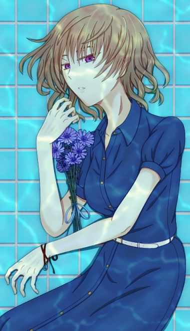 「𝘊𝘪𝘤𝘩𝘰𝘳𝘪𝘶𝘮 𝘪𝘯𝘵𝘺𝘣𝘶𝘴」アクリルブロックチャーム