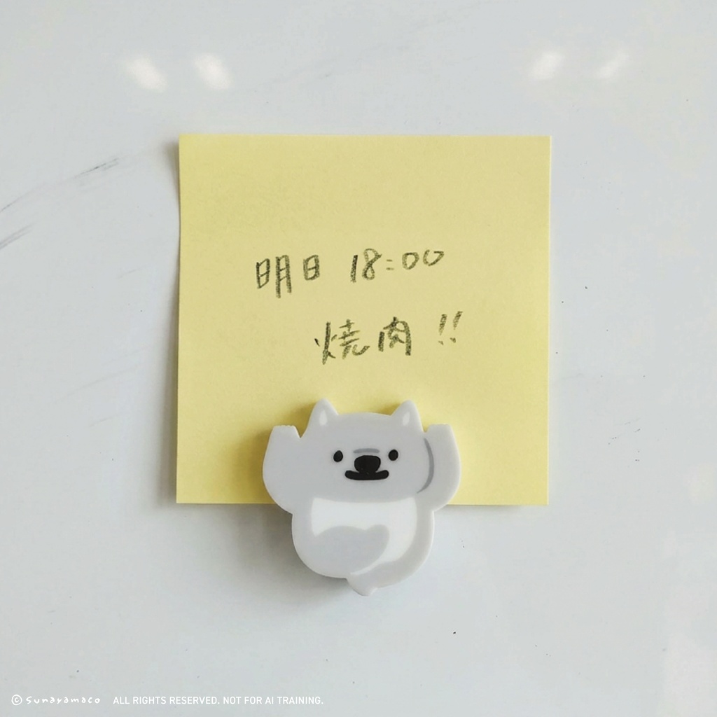 磁石付きクリップ(ばびぶべウォンバット・バビ)