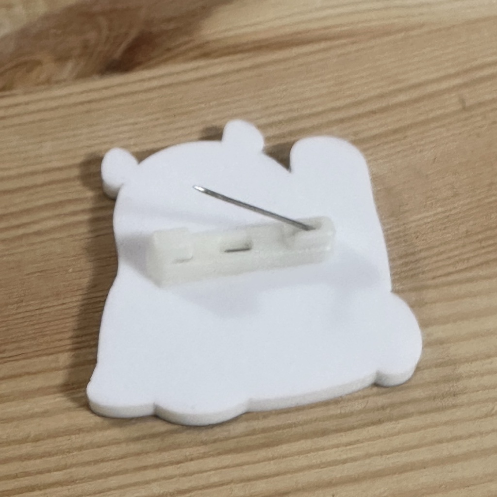 ブローチ(パンダ)C・みかえり