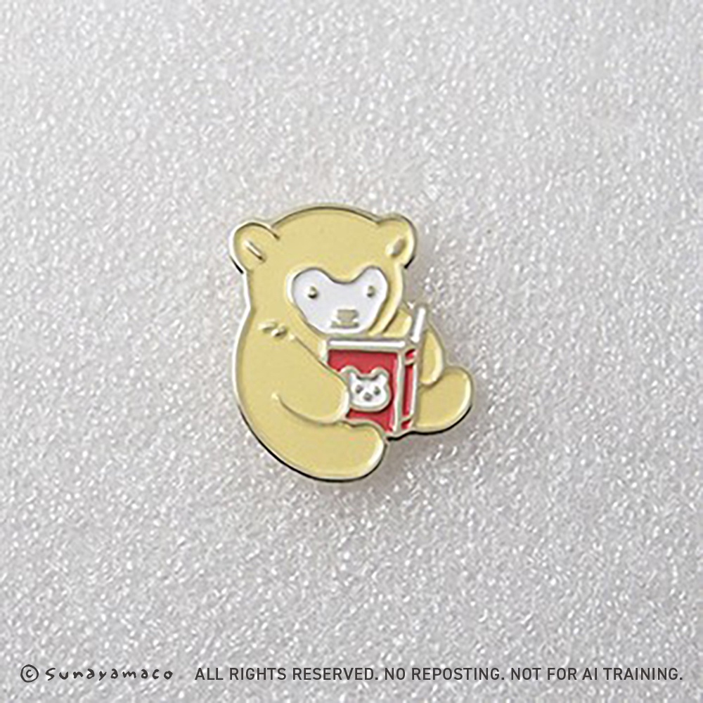 ピンバッジ（ホッキョクグマ）