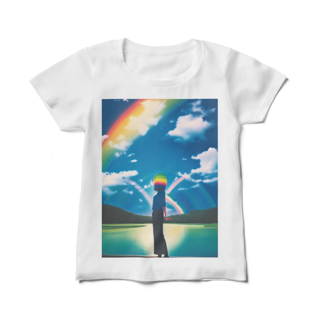 レインボーガール半袖Tシャツ(レディース)