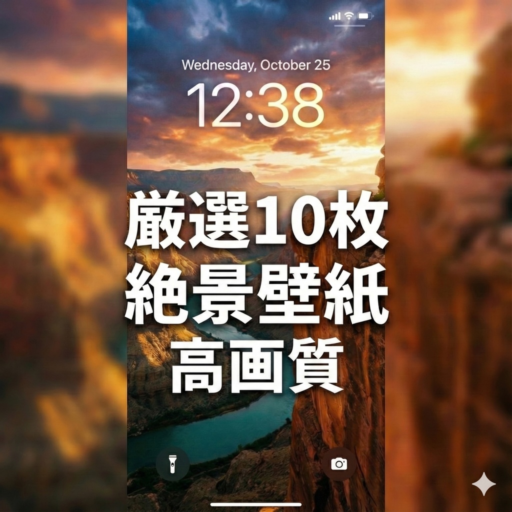 【厳選10セット】手のひらに広がる絶景。高画質・リアル風景壁紙コレクション / AI生成