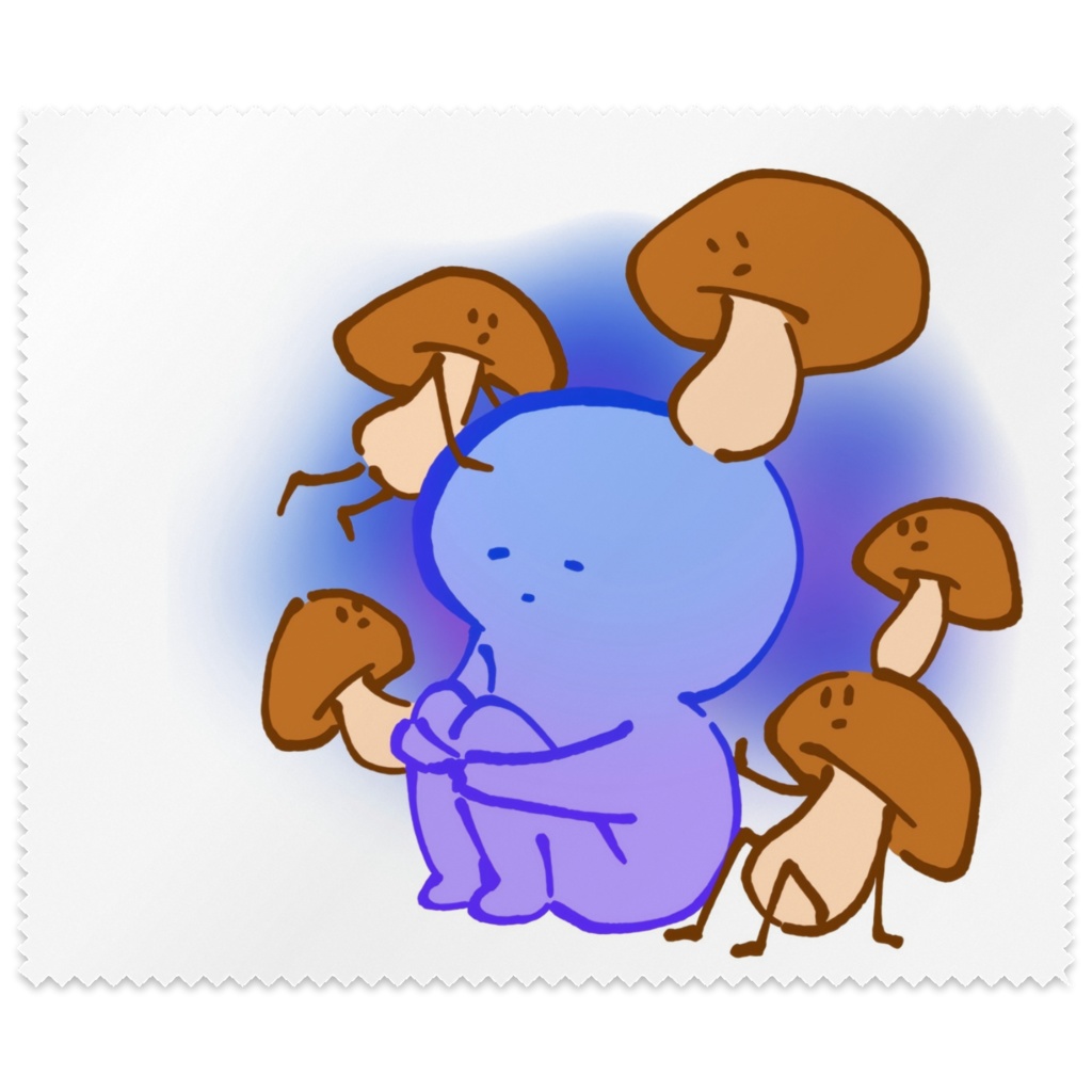 湿気ときのこのメガネ拭き