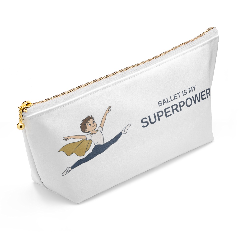 BALLET IS MY SUPERPOWER|バレエはぼくの超能力 男の子のポーチ