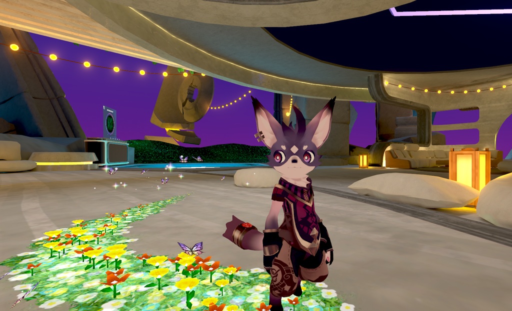 【MA対応・VRChat想定】歩くと生える花
