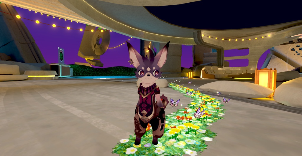 【MA対応・VRChat想定】歩くと生える花